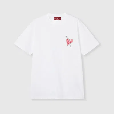 Gucci Cotton Jersey T-shirt With Patch In White