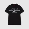 Gucci Cotton Jersey T-shirt With Print In Black
