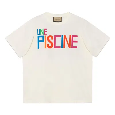 Gucci Cotton Jersey T-shirt With Print 'ivory'