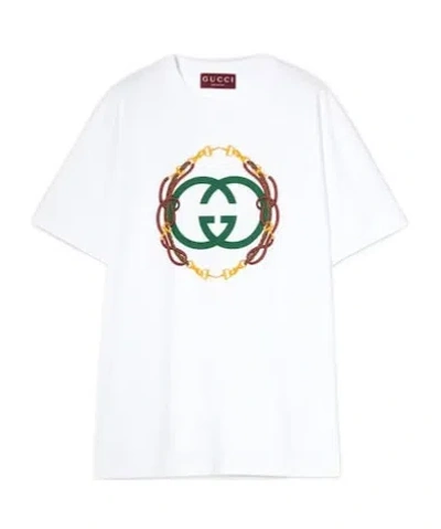Gucci Cotton Jersey T-shirt With Print In White