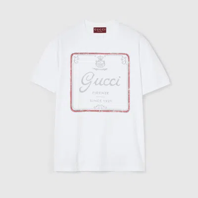 Gucci Cotton Jersey T-shirt With Print In White