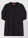 Gucci Cotton Jersey Top Crew Neck Short Sleeves In Black