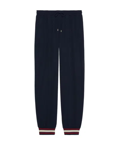 Gucci Cotton Jersey Track Pants In Black