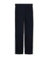 Gucci Cotton Jersey Trousers With Embroidery In Dark Blue And White