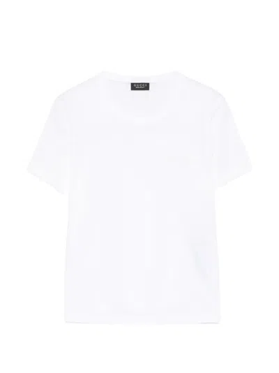 Gucci Cotton Jersey T-shirt With Embroidery In White