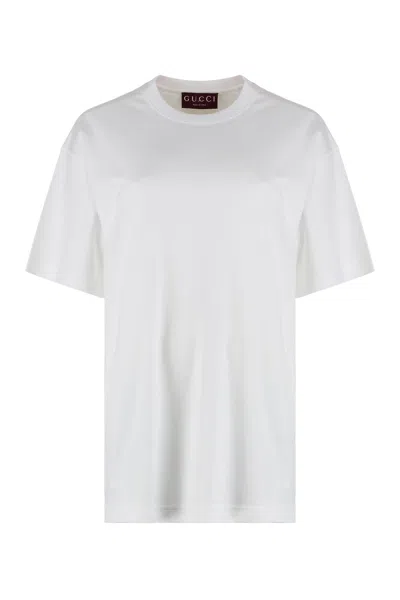 GUCCI GUCCI COTTON JERSEY T-SHIRT WITH LOGO