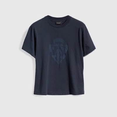 Gucci Cotton Jersey T-shirt With Print In Blue