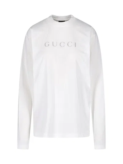 Gucci Cotton Jersey T-shirt With Print In White