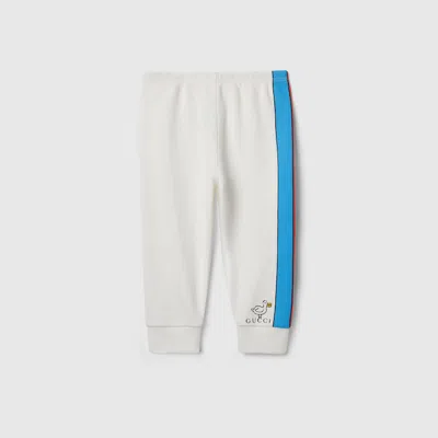 Gucci Babies' Cotton Jogging Pants In White