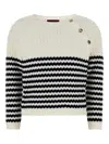 Gucci Embroidered Stripes Cotton Sweater