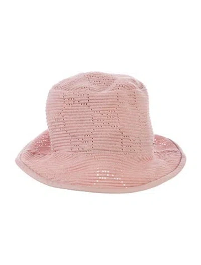 Pre-owned Gucci Cotton Knitted Bucket Hat W/tags In Pink