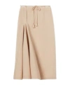 Gucci Cotton Linen Skirt With Pleats