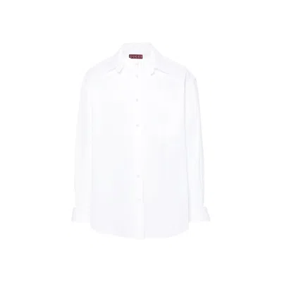 Gucci Cotton Logo Shirt Men In White