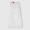 Gucci Cotton Macramé Mini Dress In White