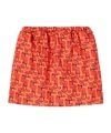 Gucci Women Printed Mini Skirt In Red