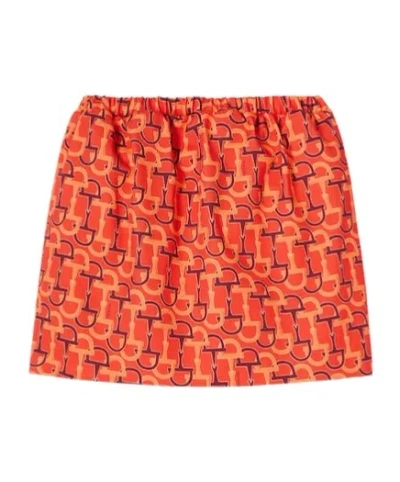 GUCCI GUCCI HORSEBIT PRINTED MINI SKIRT