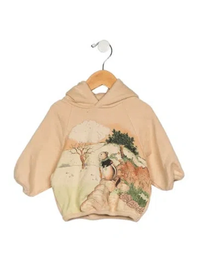 Pre-owned Gucci Babies' Cotton Neutral Graphic Casual Pullover Hoodie
