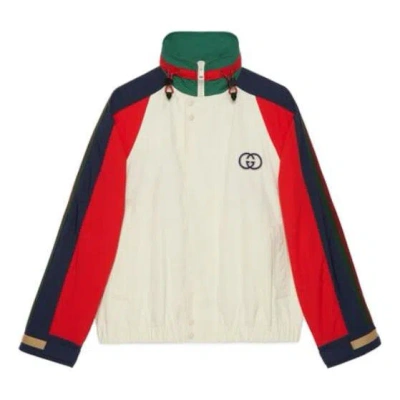 Gucci Cotton Nylon Jacket With Patch 'multicolor'