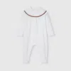 Gucci Cotton One-piece With Web In White