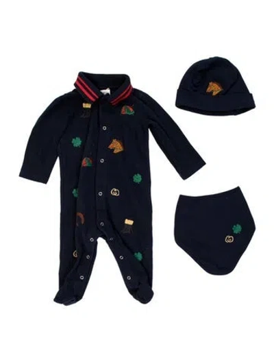 Pre-owned Gucci Babies' Cotton Outfit Set In Blue
