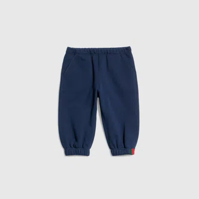 Gucci Babies' Cotton Pants In Blue