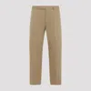 Gucci Beige Cotton Trousers In Saturn Mix