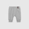 Gucci Cotton Pants With Web In Grey