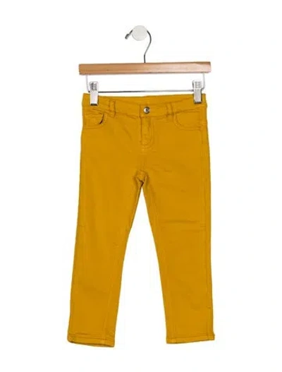 Pre-owned Gucci Babies' Cotton Pants In Yellow