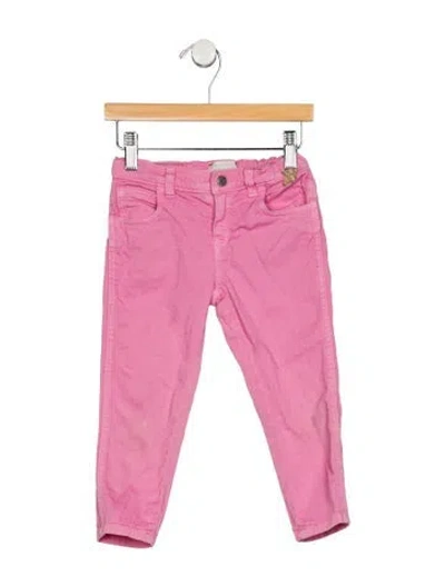 Pre-owned Gucci Babies' Cotton Pink Jeans With Snap And Zip Closure