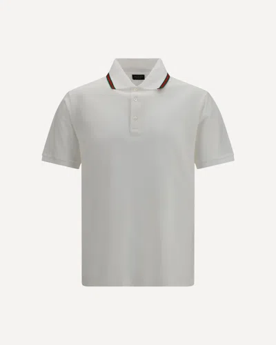 Gucci Cotton Piqué Jersey Polo Shirt In White