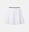 Gucci Cotton Piquet Skirt With Web
