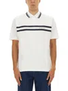 Gucci Stretch Piquet Polo Shirt With Striped Print In White
