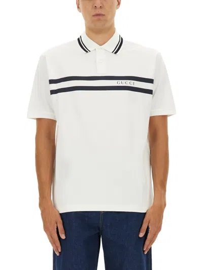 GUCCI COTTON PIQUE POLO SHIRT