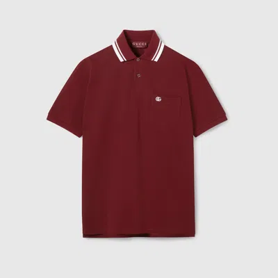 Gucci Cotton Piquet Polo Shirt With Embroidery