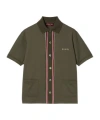 Gucci Cotton Piquet Polo Shirt With Embroidery In Multi