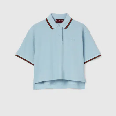 Gucci Cotton Piquet Polo Shirt With Web