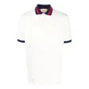 Gucci Web Stripe-collar Piqué Polo Shirt In White