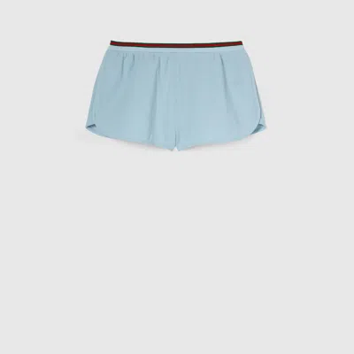 Gucci Cotton Piquet Shorts With Web