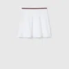 Gucci Cotton Piquet Skirt With Web