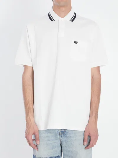 Gucci Cotton Polo  In White