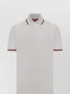 Gucci Cotton Polo Shirt Featuring Web Detail In Gray