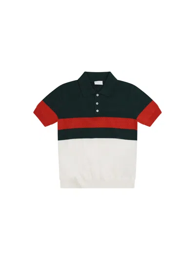 Gucci Kids' Cotton Polo Shirt For Children In Neutral
