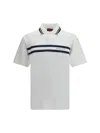 Gucci Men Logo Print Polo Shirt In White