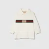 Gucci Cotton Polo Shirt With Web In White