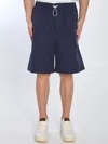Gucci Navy Blue Poplin Bermuda Shorts