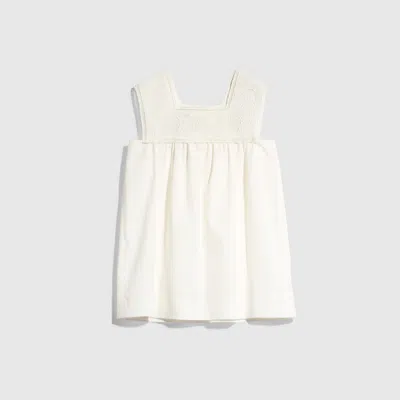 Gucci Babies' Cotton Poplin Dress In White