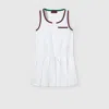 Gucci Cotton Poplin Dress With Web