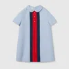 Gucci Cotton Poplin Dress In Blue