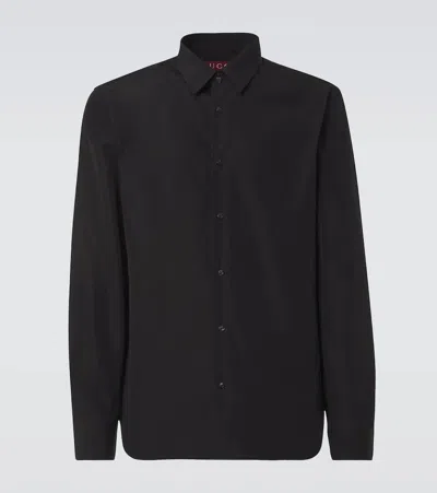 Gucci Cotton Poplin Oxford Shirt In Schwarz