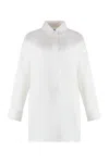 Gucci Cotton Poplin Shirt With Hidden Fastening And Side Slits